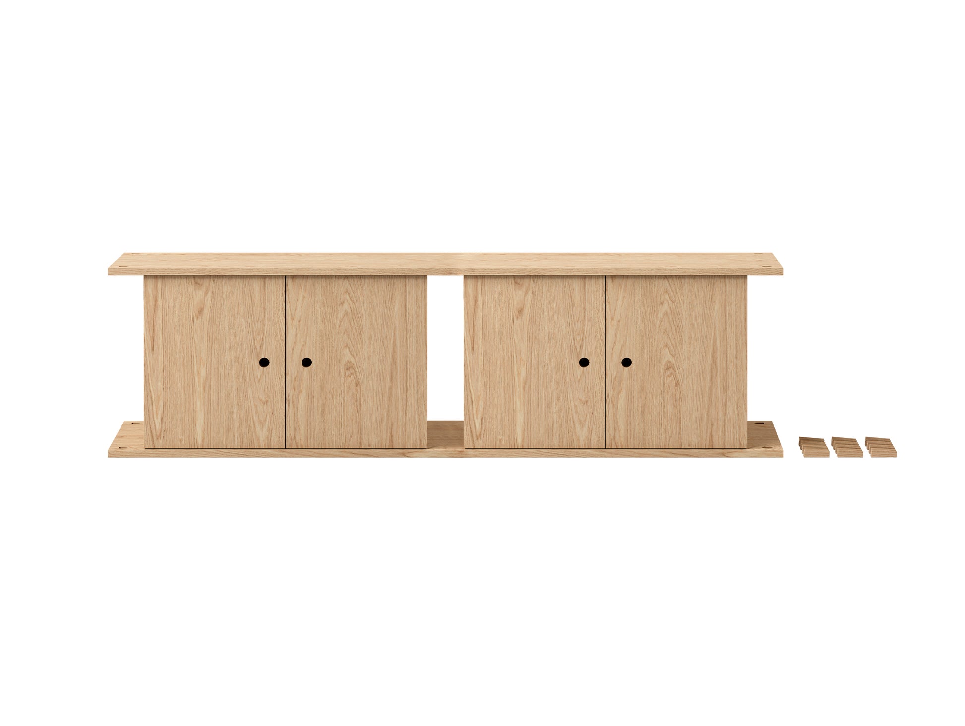 Moebe Double Cabinet / Oiled Oak