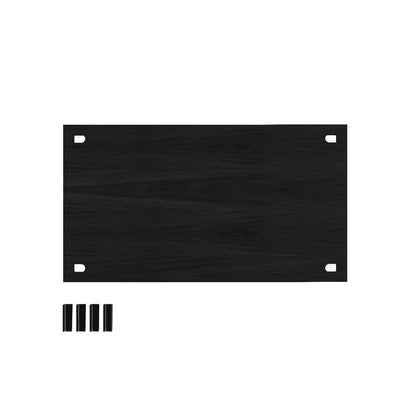 Floor Shelving System Individual Components by Moebe - Shelf 85 x 35 cm / Black Painted Oak