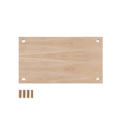 Floor Shelving System Individual Components by Moebe - Shelf 85 x 35 cm / Oiled Oak
