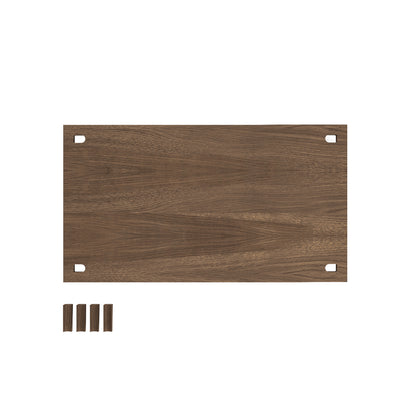 Floor Shelving System Individual Components by Moebe - Shelf 85 x 35 cm / Smoked Oak