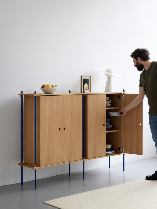 Moebe Shelving System - Tall Cabinet - Oiled Oak