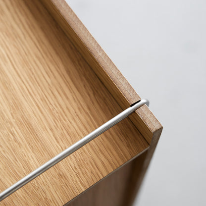 Bedside Storage by Moebe - Oak / Stainless Steel
