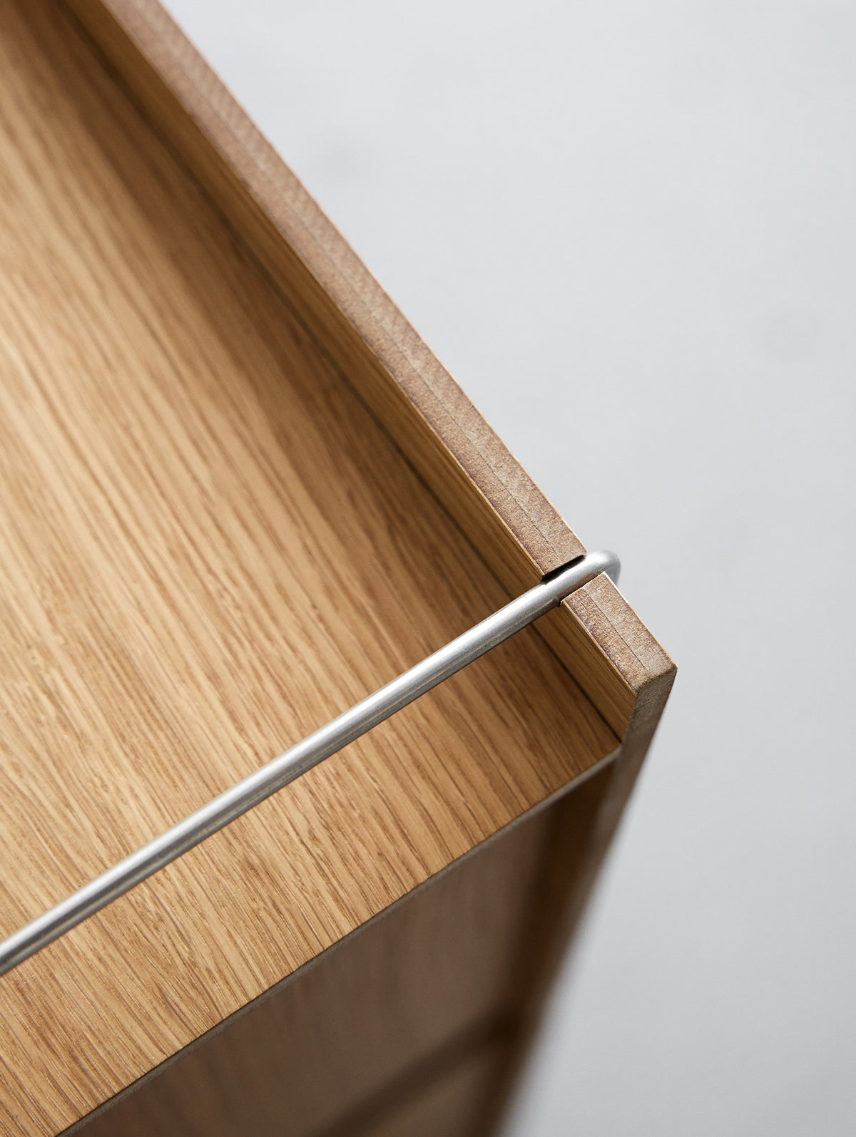 Bedside Storage by Moebe - Oak / Stainless Steel