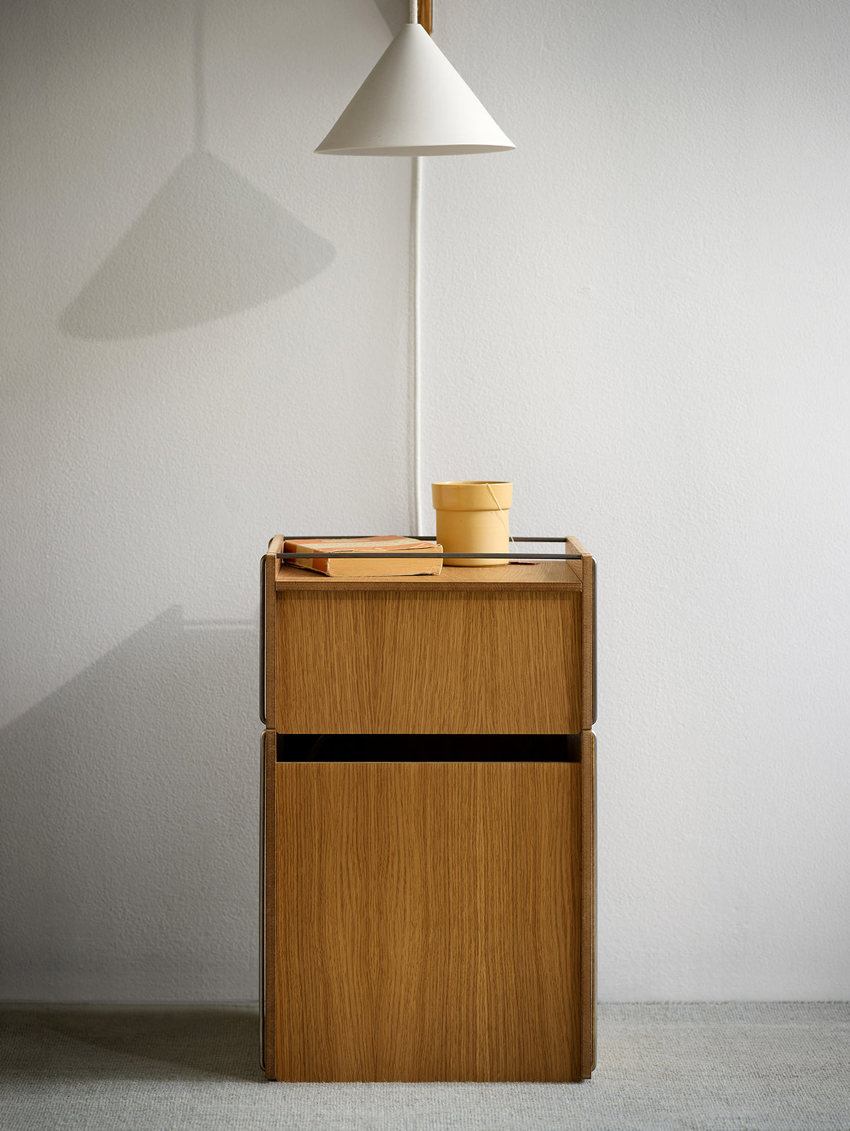 Bedside Storage by Moebe - Oak / Stainless Steel