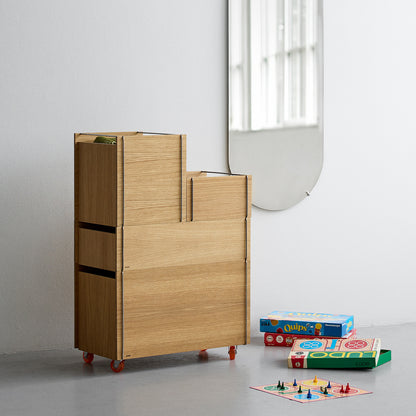 Storage Tower by Moebe - Medium / Oak / Black
