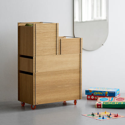 Storage Tower by Moebe - Medium / Oak / Black