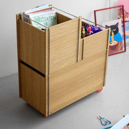 Storage Tower by Moebe - Medium / Oak / Black