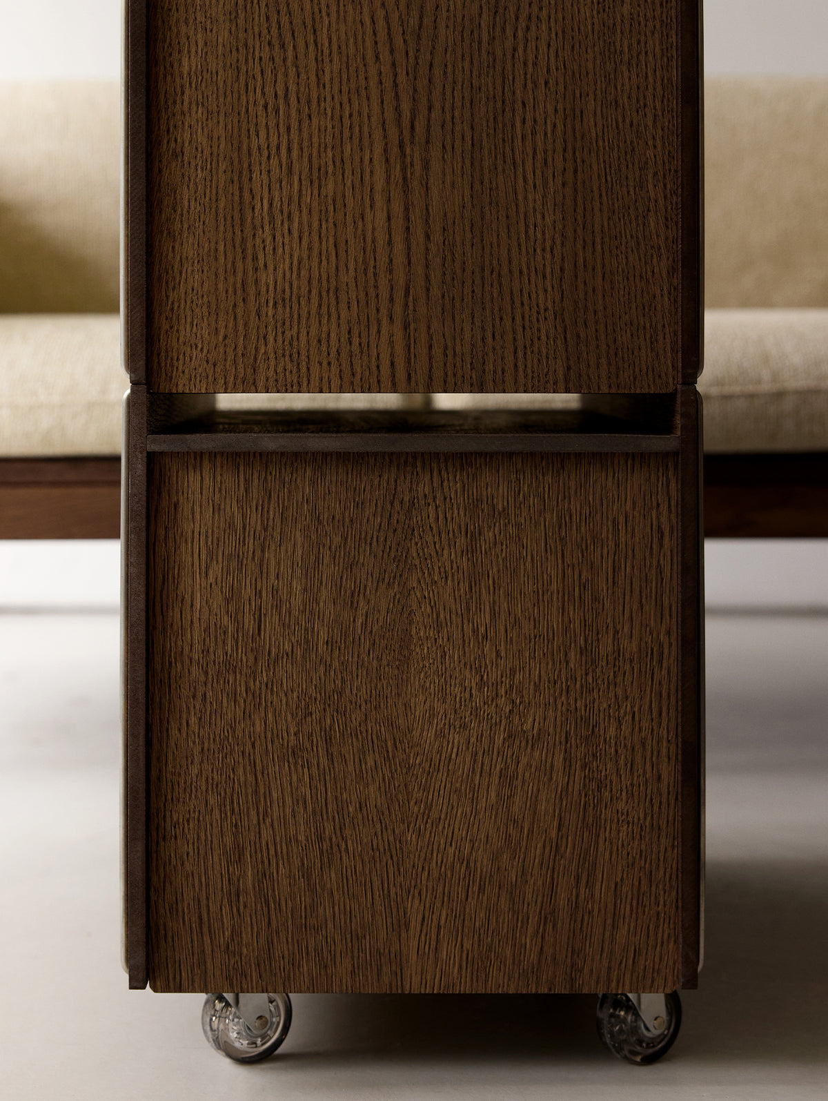 Storage Tower by Moebe - Tall / Smoked Oak / Stainless Steel