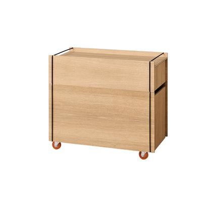 Storage Tower by Moebe - Low / Oak / Black