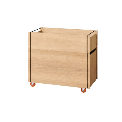 Storage Tower by Moebe - Low / Oak / Black