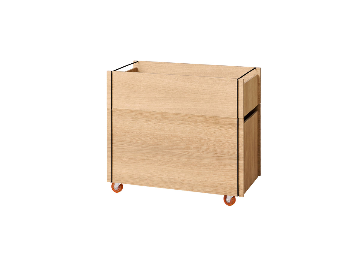 Storage Tower by Moebe - Low / Oak / Black