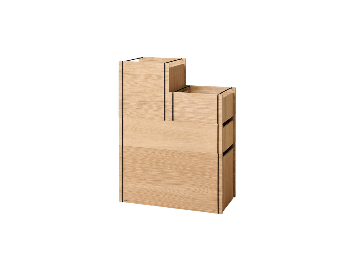 Storage Tower by Moebe - Medium / Oak / Black