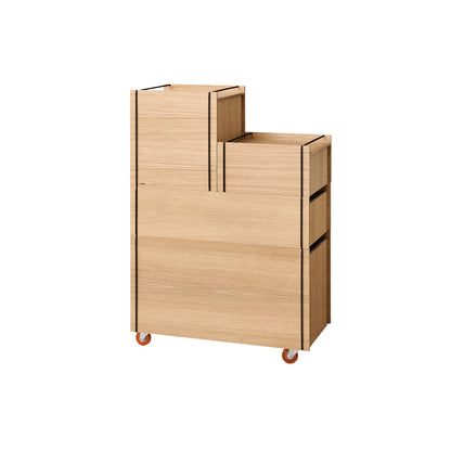 Storage Tower by Moebe - Medium / Oak / Black