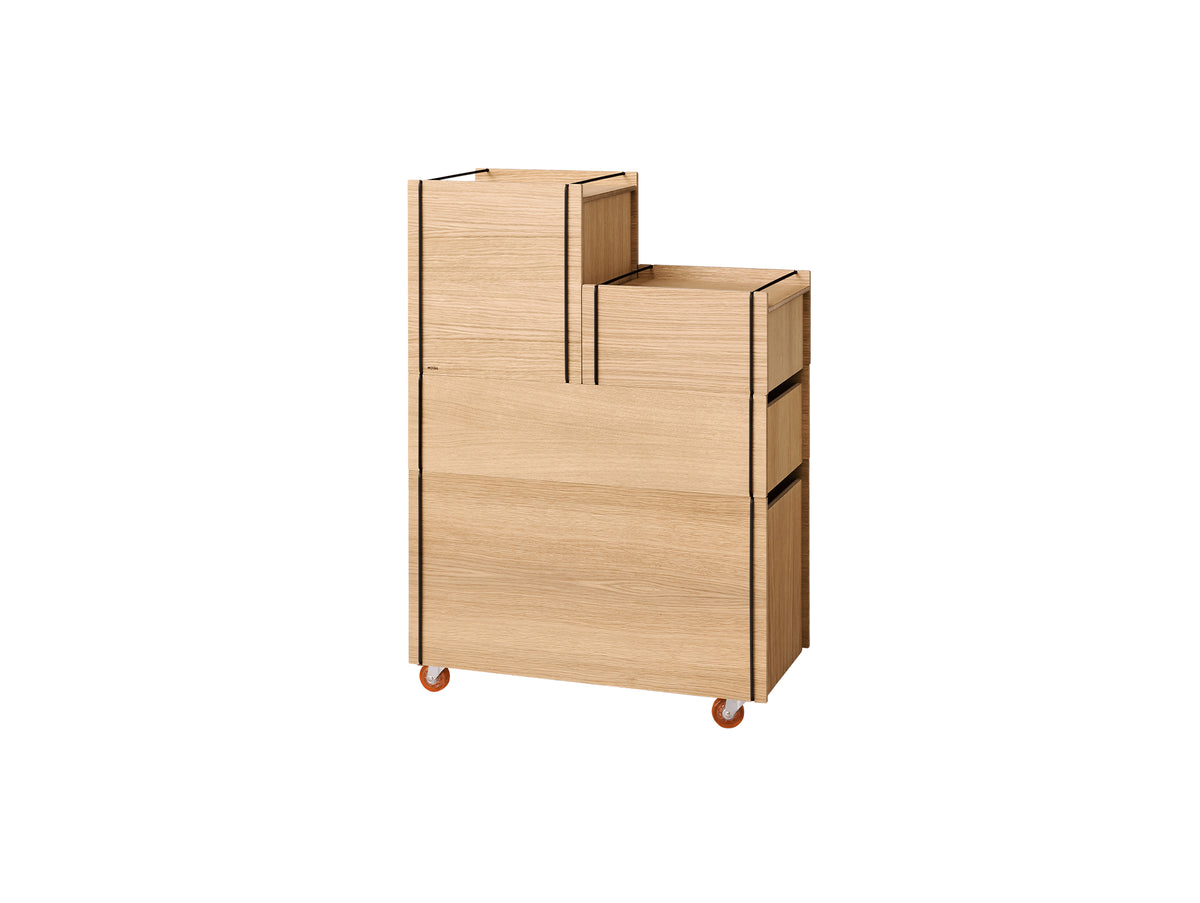Storage Tower by Moebe - Medium / Oak / Black