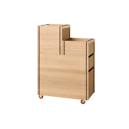 Storage Tower by Moebe - Medium / Oak / Black