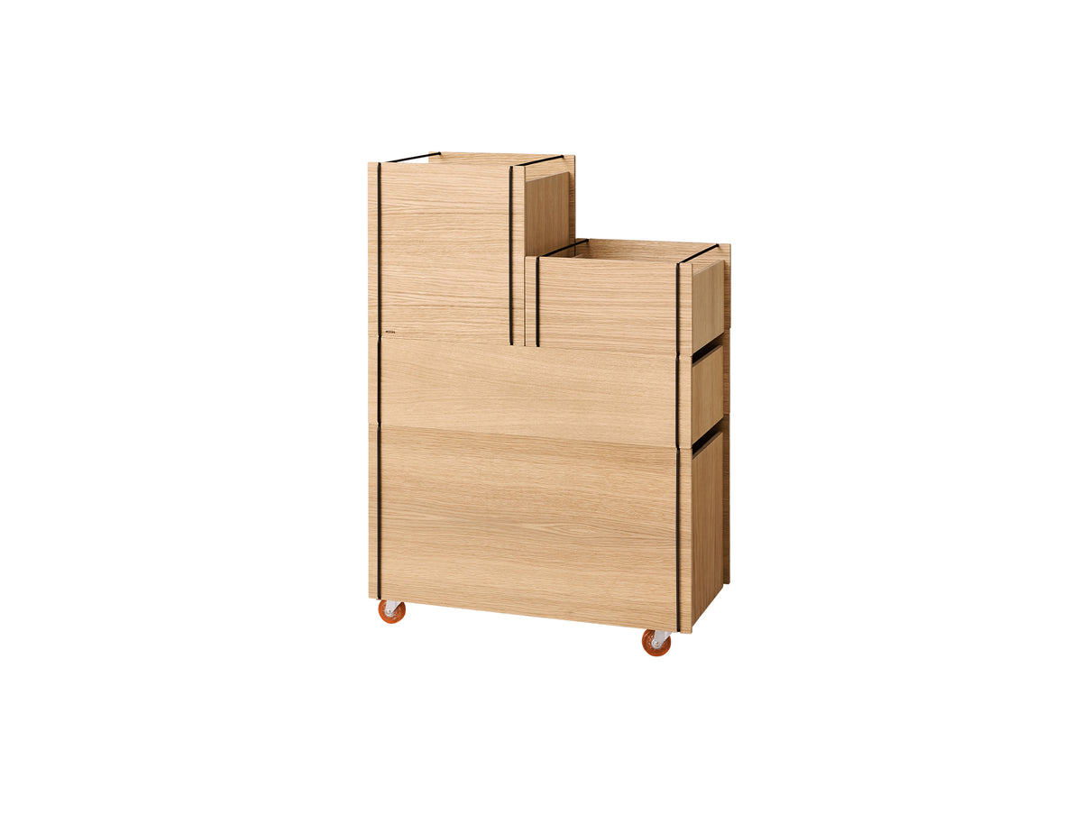 Storage Tower by Moebe - Medium / Oak / Black