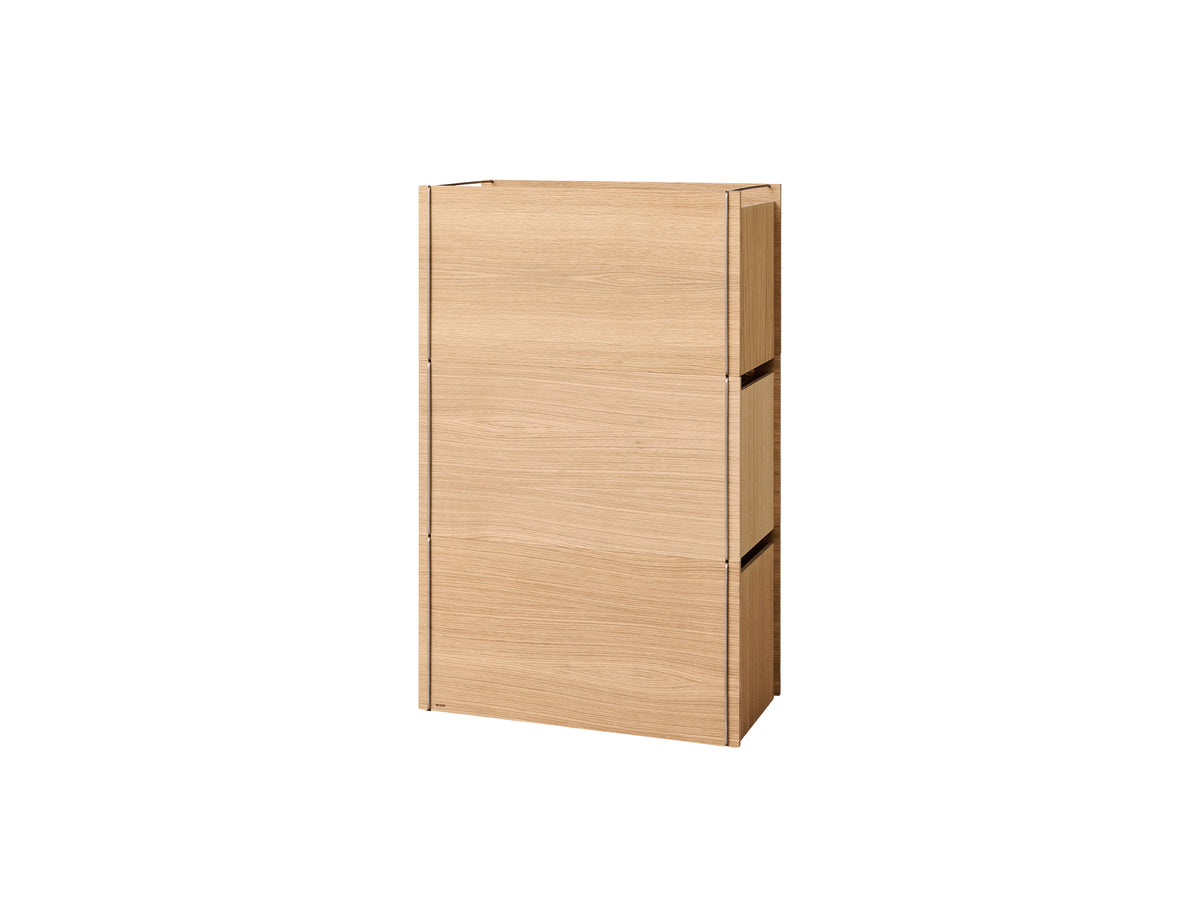 Storage Tower by Moebe - Tall / Oak / Stainless Steel