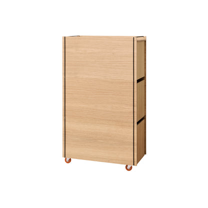 Storage Tower by Moebe - Tall / Oak / Black