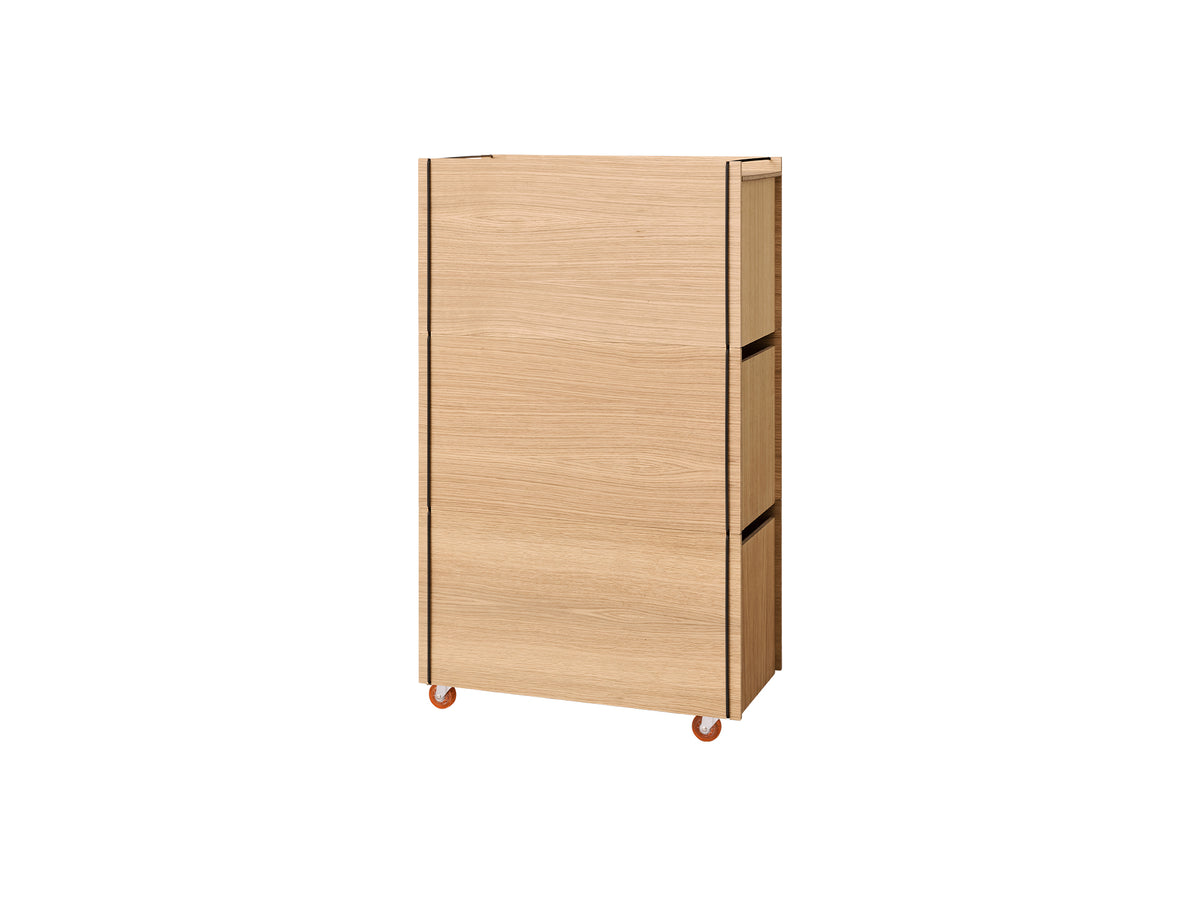 Storage Tower by Moebe - Tall / Oak / Black