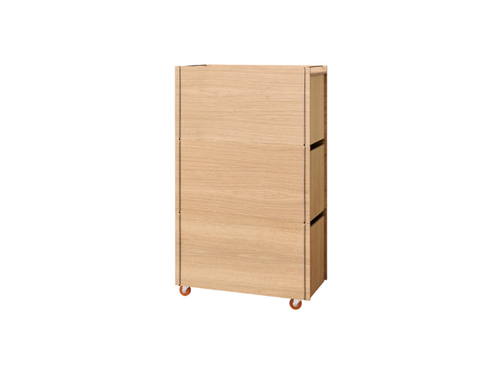 Storage Tower by Moebe - Tall / Oak / Stainless Steel