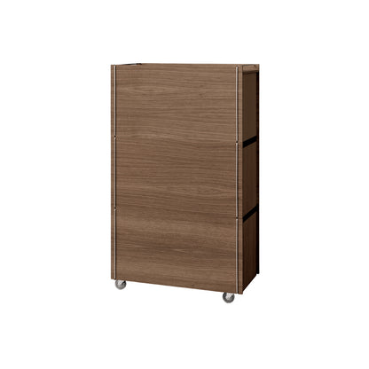 Storage Tower by Moebe - Tall / Smoked Oak / Stainless Steel