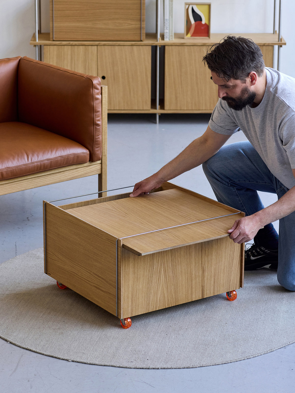 Storage Chest by Moebe - Oak / Stainless Steel