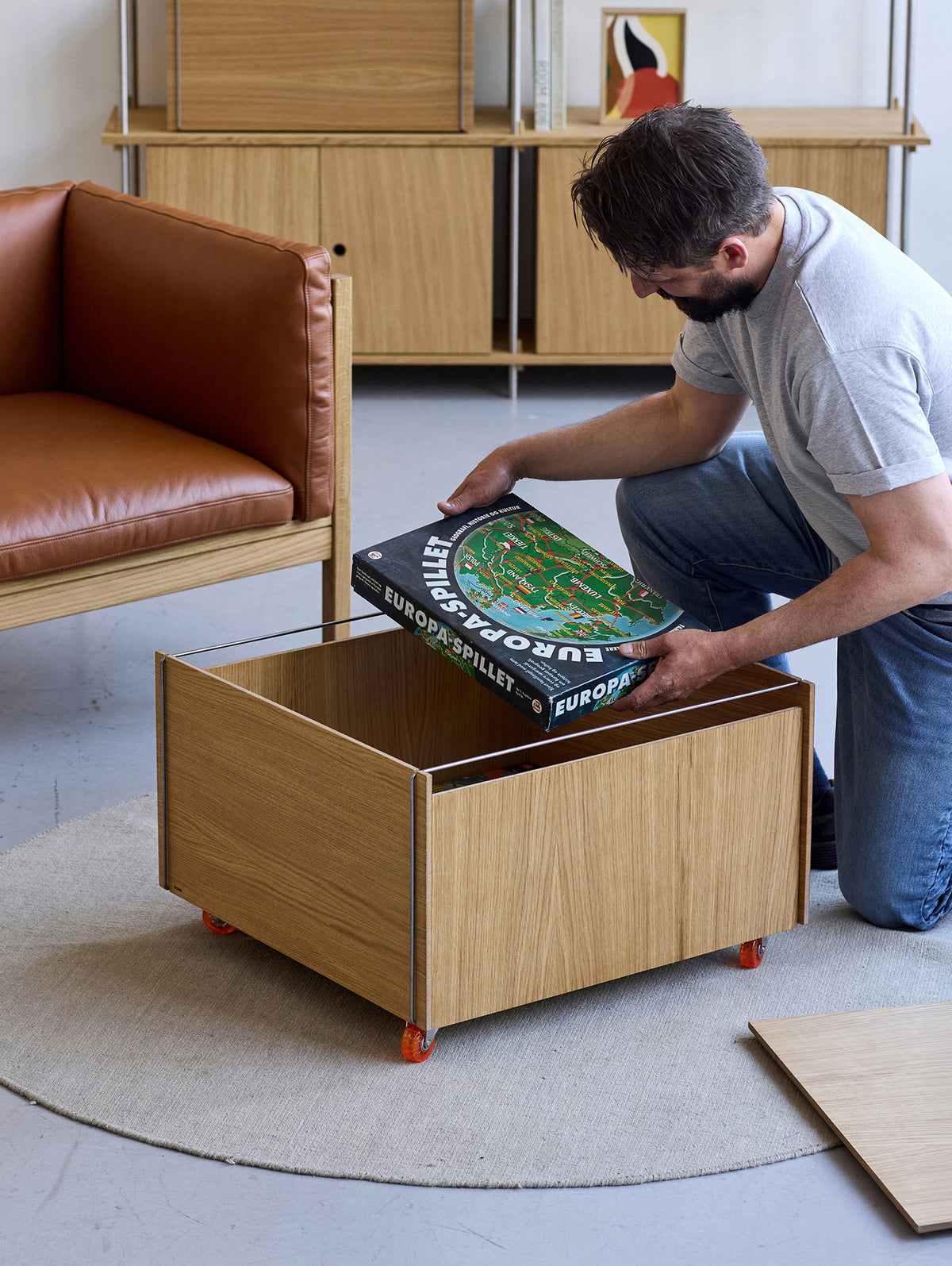 Storage Chest by Moebe - Oak / Stainless Steel