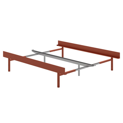 Bed 90 - 180 cm (High) by Moebe- Bed Frame / Terracotta