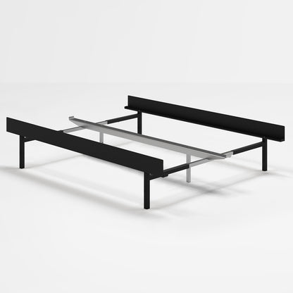 Moebe Bed 90 - 180 cm (High) Frame / No Slats /  Black