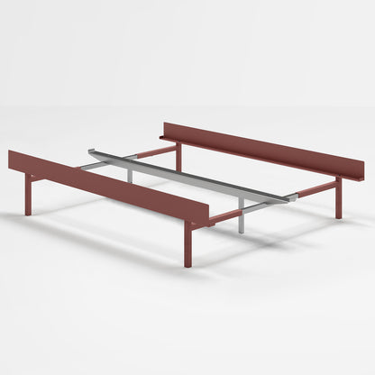 Moebe Bed 90 - 180 cm (High) Frame / No Slats /  Dusty Rose