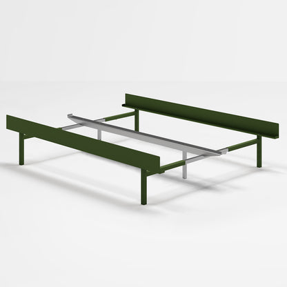 Moebe Bed 90 - 180 cm (High) Frame / No Slats / Pine Green