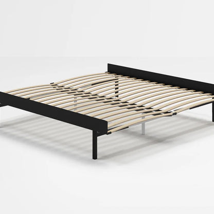Moebe Bed 90 - 180 cm (High) Frame / with 180cm wide Slats /  Black
