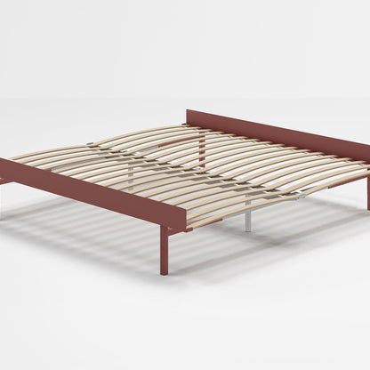 Moebe Bed 90 - 180 cm (High) Frame / with 180cm wide Slats /  Dusty Rose