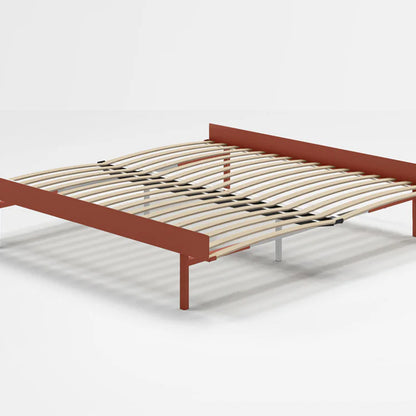 Moebe Bed 90 - 180 cm (High) Frame / with 180cm wide Slats /  Terracotta