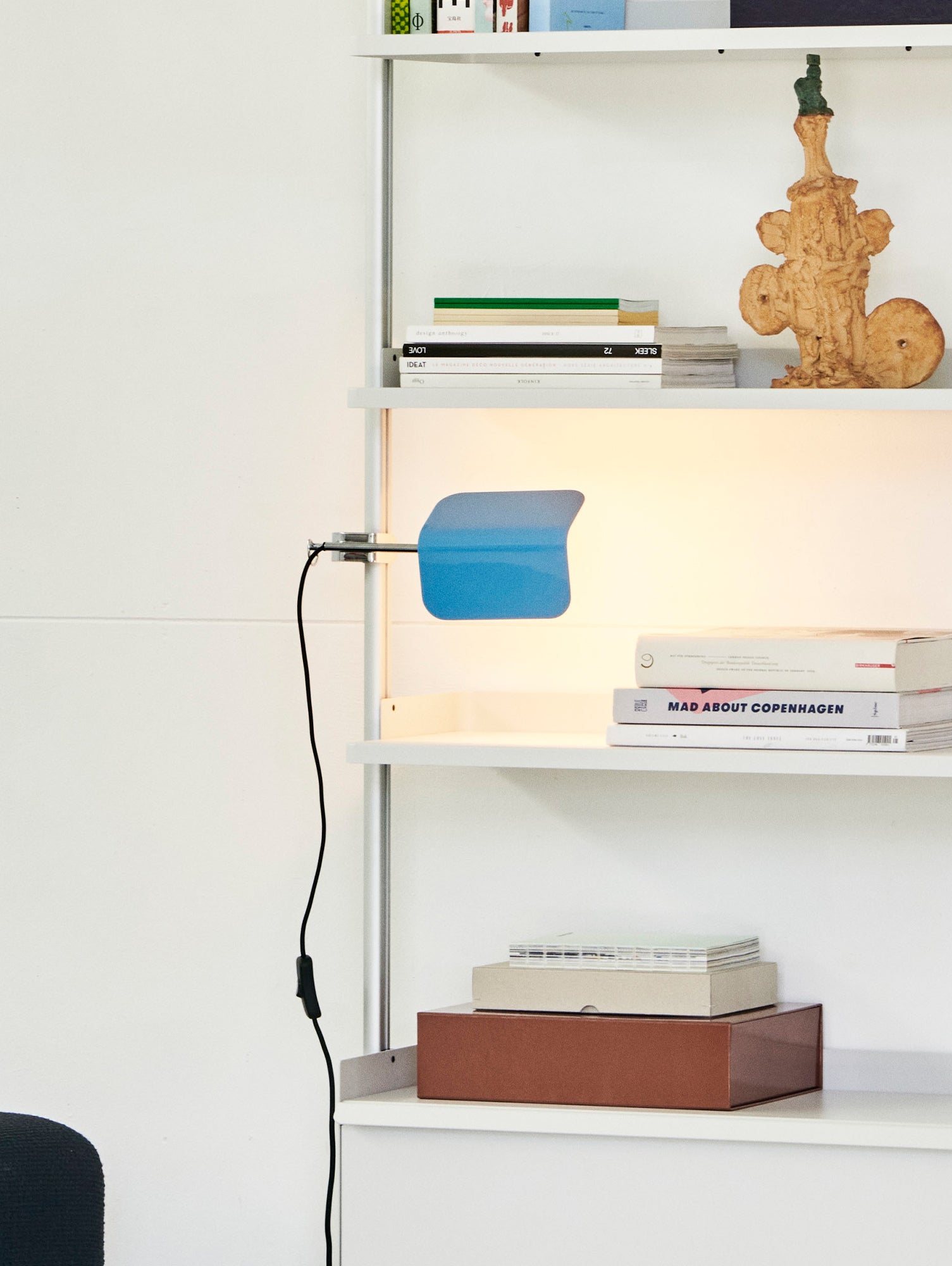 Apex Clip Lamp by HAY - Pastel Blue