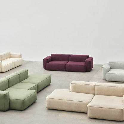 Mags Soft 2.5 Seater Sofa (Low Armrest) with Removable Cover by HAY 