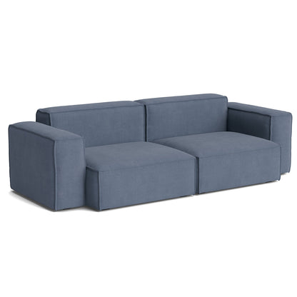 Mags Soft 2.5 Seater Sofa (Low Armrest) with Removable Cover by HAY - Combination 1 / Linara 198