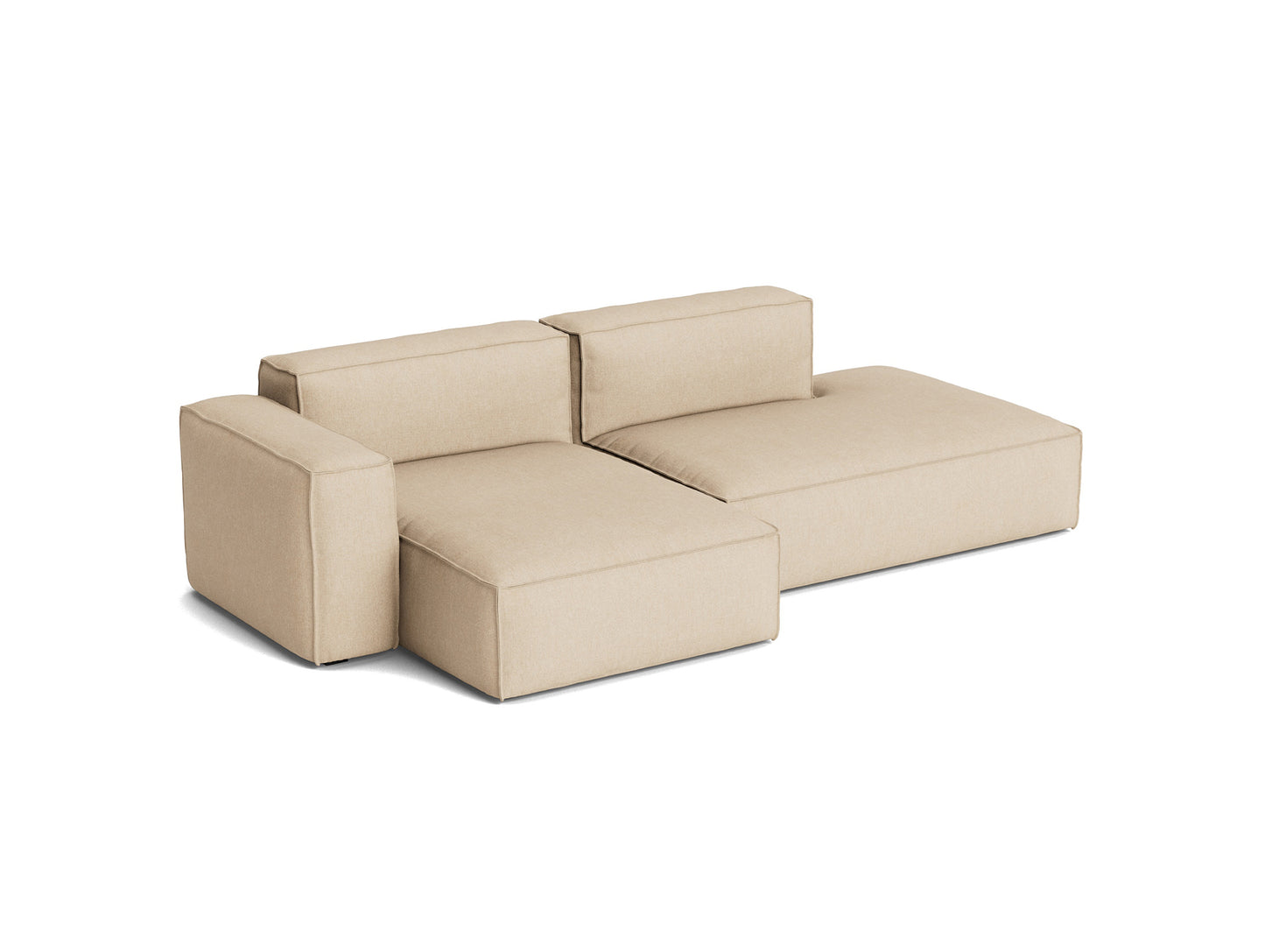 Mags Soft 2.5 Seater Sofa (Low Armrest) with Removable Cover by HAY - Combination 3 Left Armrest / Metaphor 035