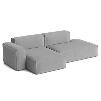 Mags Soft 2.5 Seater Sofa (Low Armrest) with Removable Cover by HAY - Combination 3 Left Armrest / Steelcut Trio 124