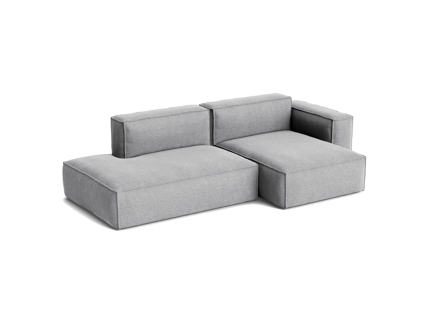 Mags Soft 2.5 Seater Sofa (Low Armrest) with Removable Cover by HAY - Combination 3 Right Armrest / Hallingdal 65 130