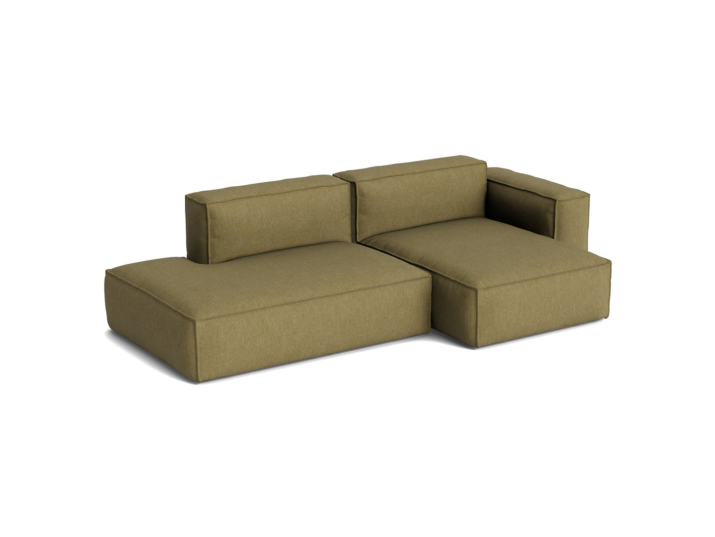 Mags Soft 2.5 Seater Sofa (Low Armrest) with Removable Cover by HAY - Combination 3 Right Armrest / Metaphor 026