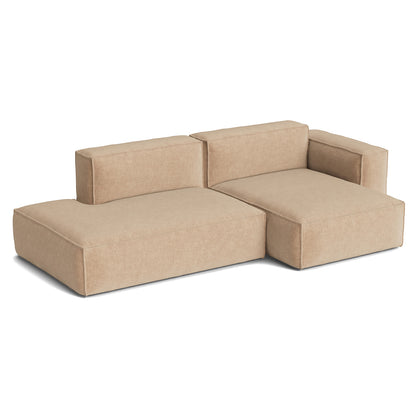 Mags Soft 2.5 Seater Sofa (Low Armrest) with Removable Cover by HAY - Combination 3 Right Armrest / Overlap 01
