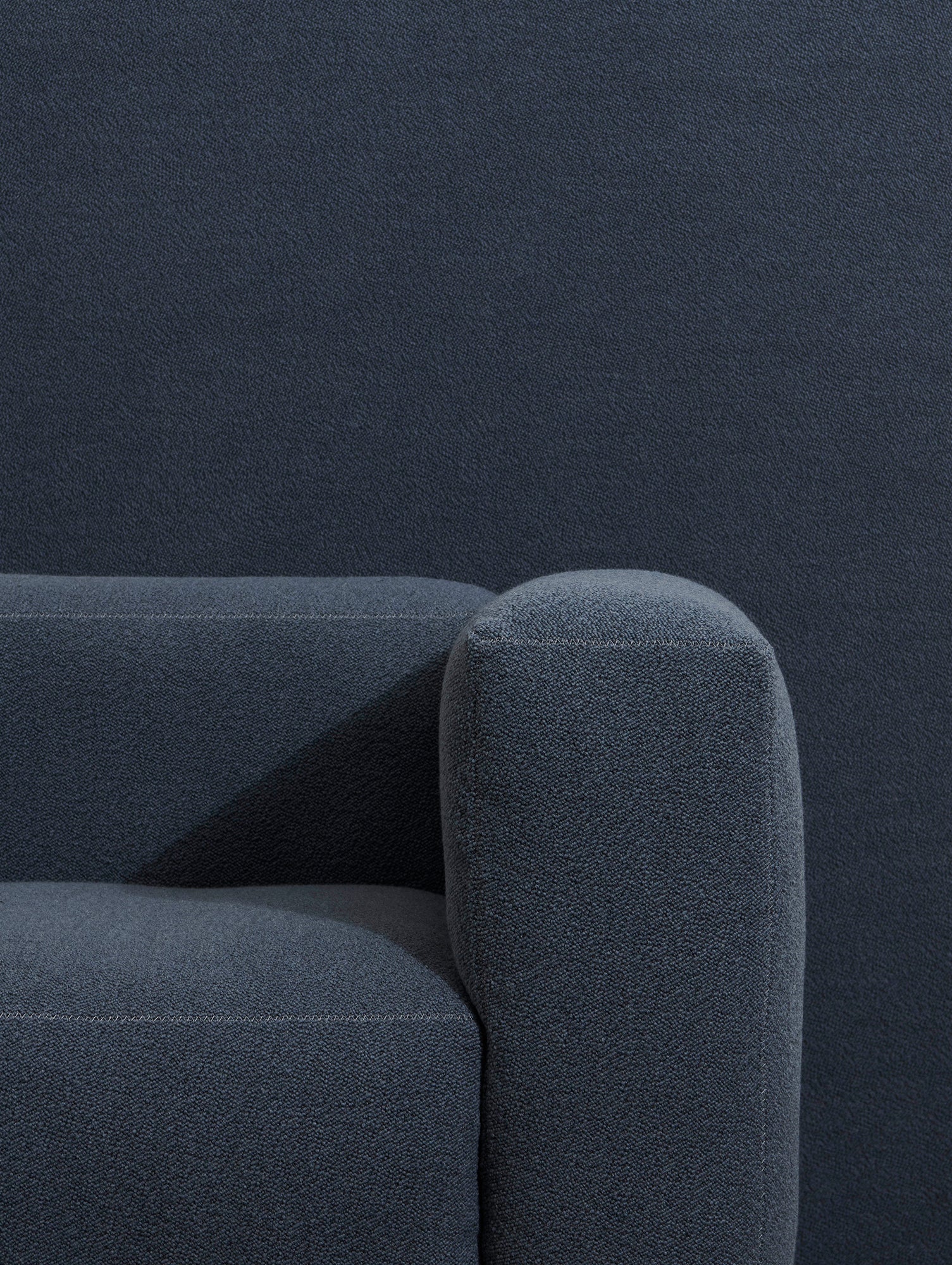 Mags Soft 2.5 Seater Sofa by HAY - Combination 1 / Turf Blue Grey / Grey Stitching