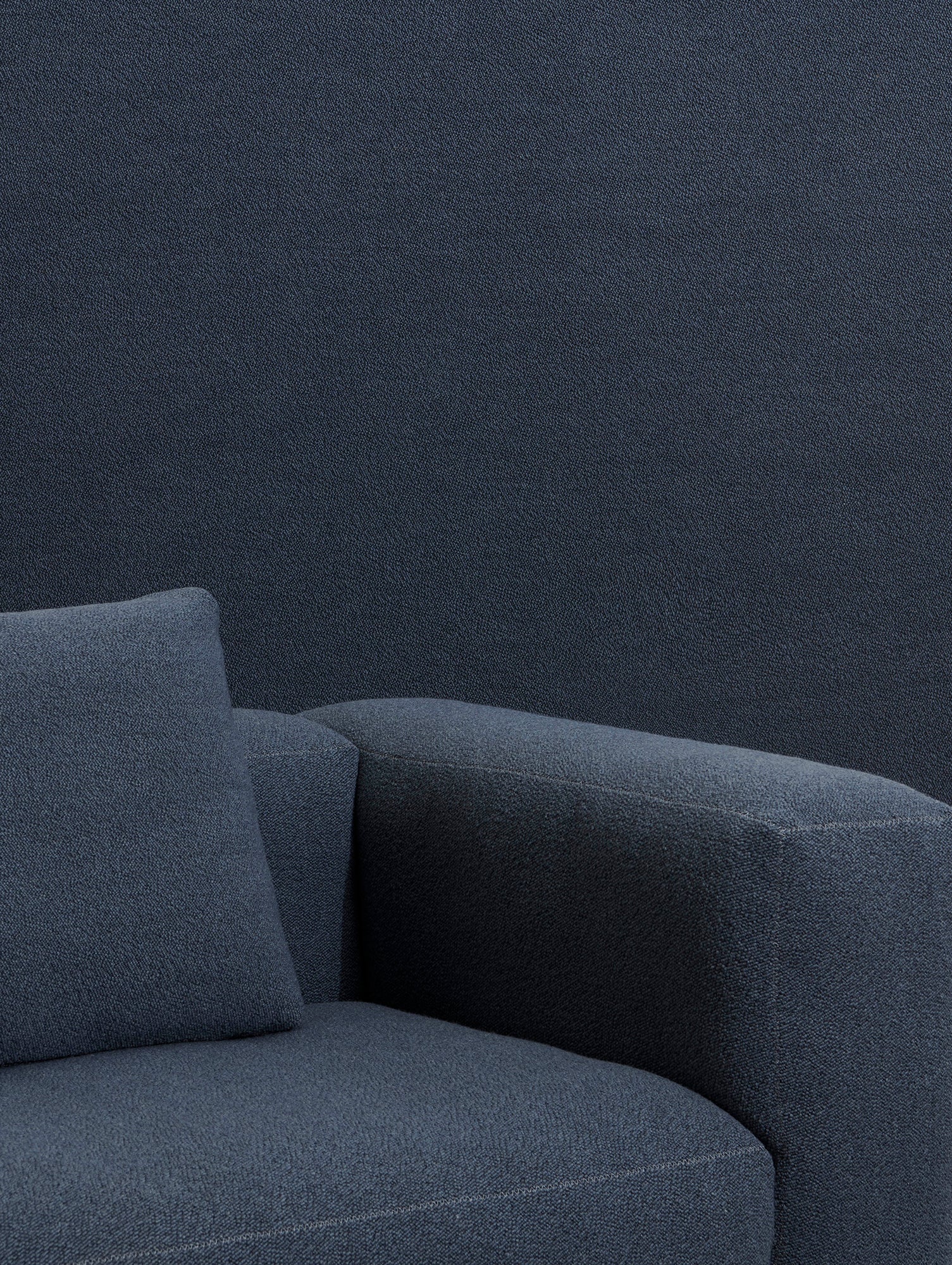 Mags Soft 2.5 Seater Sofa by HAY - Combination 1 / Turf Blue Grey / Grey Stitching