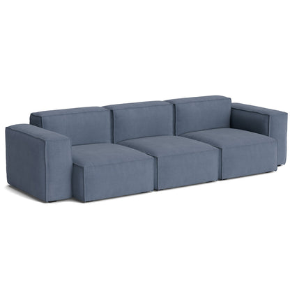 Mags Soft 3 Seater Sofa (Low Armrest) with Removable Cover by HAY - Combination 1 / Linara 198