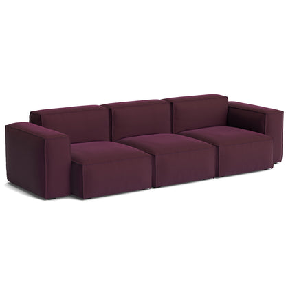 Mags Soft 3 Seater Sofa (Low Armrest) with Removable Cover by HAY - Combination 1 / Story 014