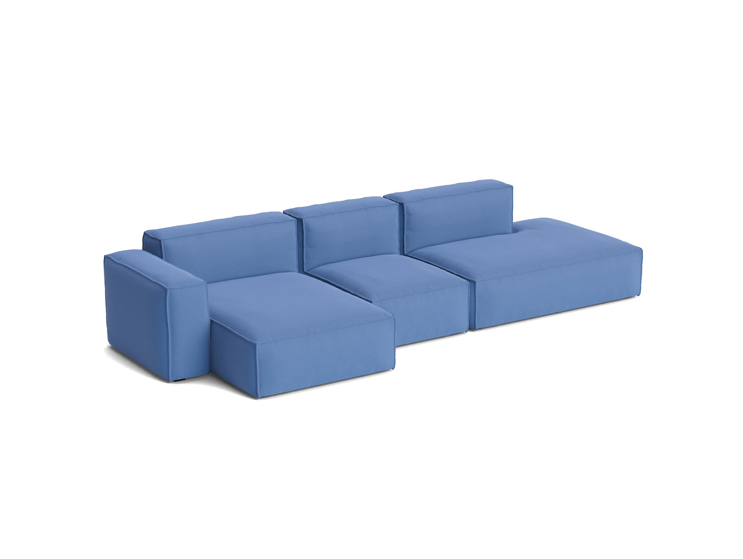 Mags Soft 3 Seater Sofa (Low Armrest) with Removable Cover by HAY - Combination 4 Left / Story 023