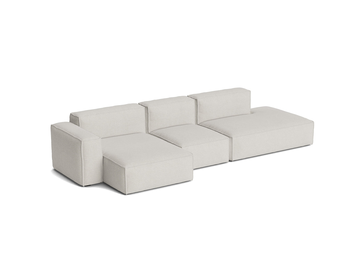 Mags Soft 3 Seater Sofa (Low Armrest) with Removable Cover by HAY - Combination 4 Left / Story 102