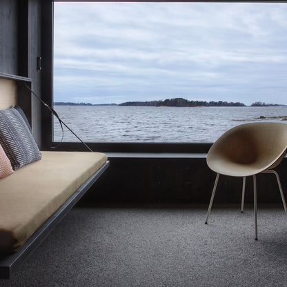 Mat Armchair - Steel by Normann Copenhagen - Cream Base / Hemp