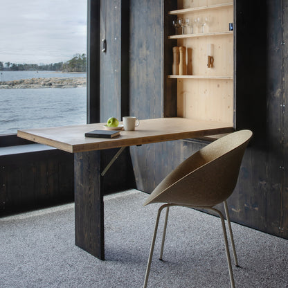 Mat Armchair - Steel by Normann Copenhagen - Cream Base / Hemp